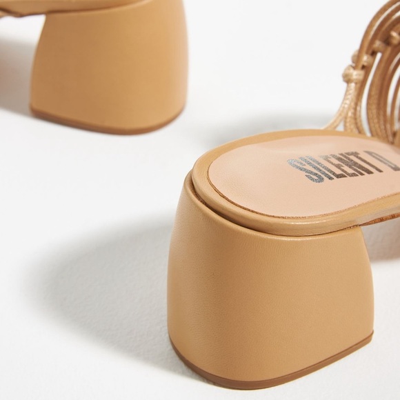 Anthropologie Silent D Balee Heels Honey 9 - Picture 3 of 8